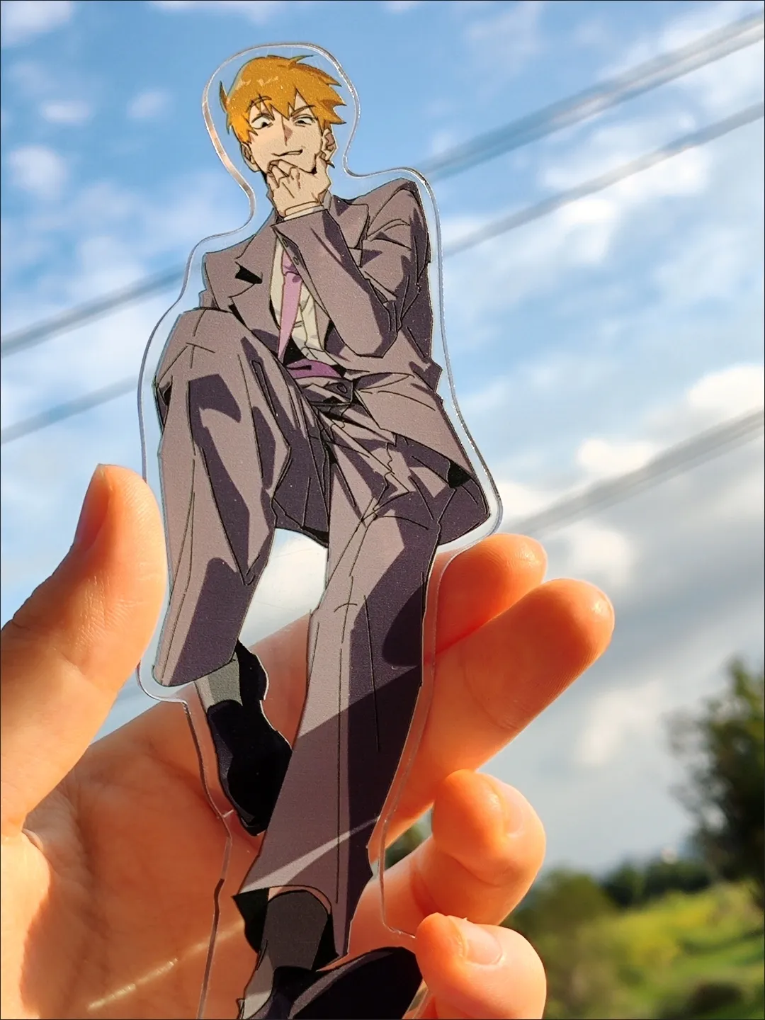 Anime Mob Psycho 100 Reigen Arataka Kageyama Shigeo Acrylic Stand Figure Decor - Picture 6 of 8