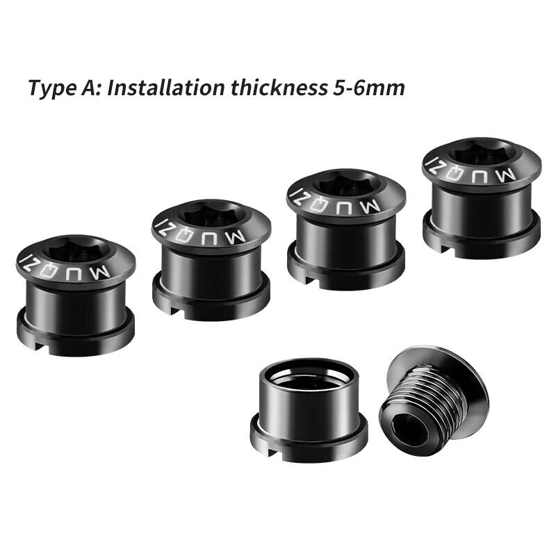 4Pcs MTB Chain Crank Chainring Bolt Set Screws Road Bike Tc4 Titanium - Picture 25 of 44