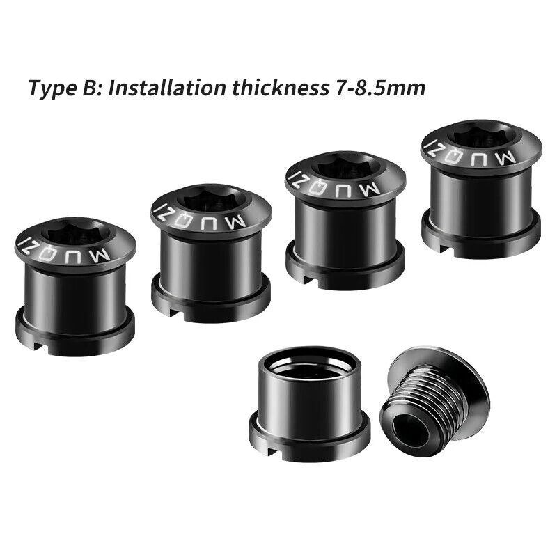 4Pcs MTB Chain Crank Chainring Bolt Set Screws Road Bike Tc4 Titanium - Picture 29 of 44