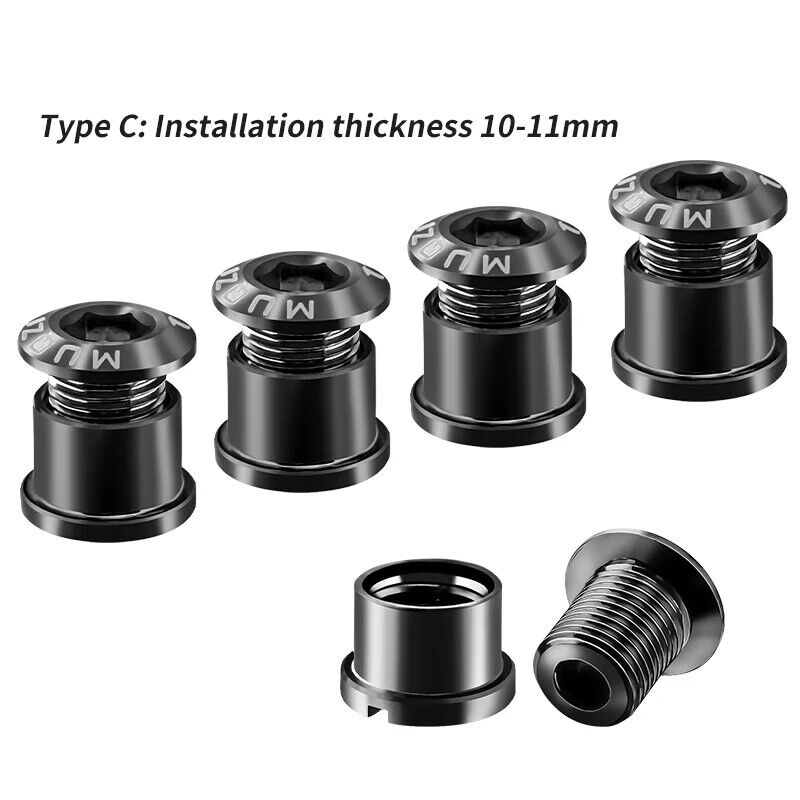 4Pcs MTB Chain Crank Chainring Bolt Set Screws Road Bike Tc4 Titanium - Picture 33 of 44