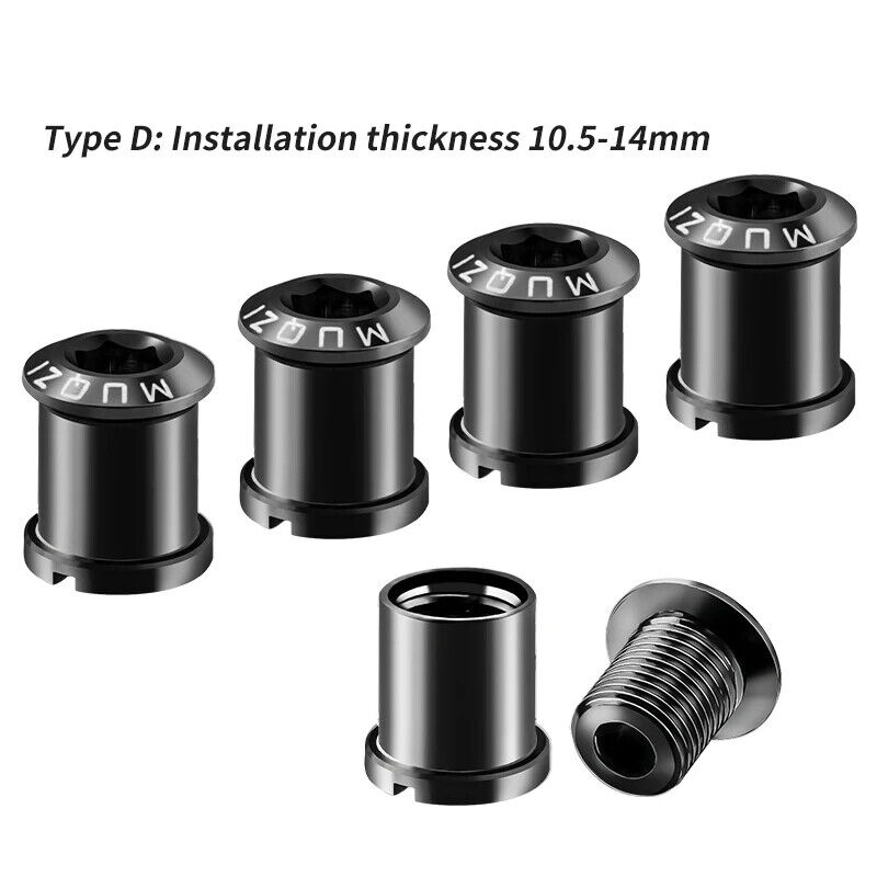 4Pcs MTB Chain Crank Chainring Bolt Set Screws Road Bike Tc4 Titanium - Picture 37 of 44