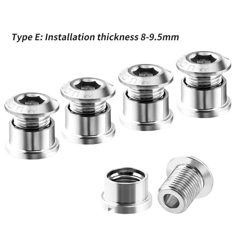 4Pcs MTB Chain Crank Chainring Bolt Set Screws Road Bike Tc4 Titanium - Picture 43 of 44