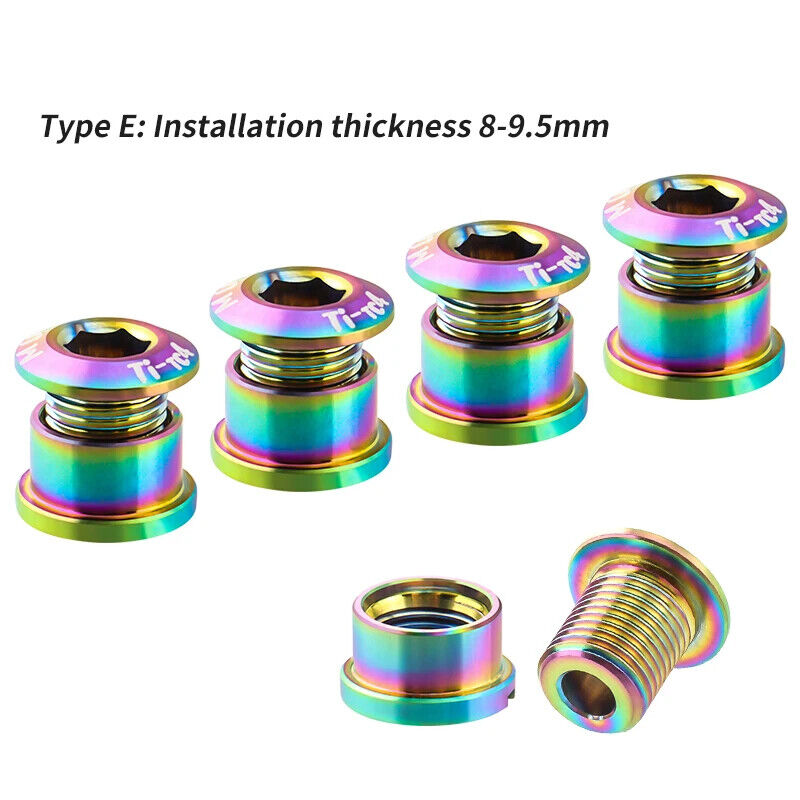 4Pcs MTB Chain Crank Chainring Bolt Set Screws Road Bike Tc4 Titanium - Picture 44 of 44