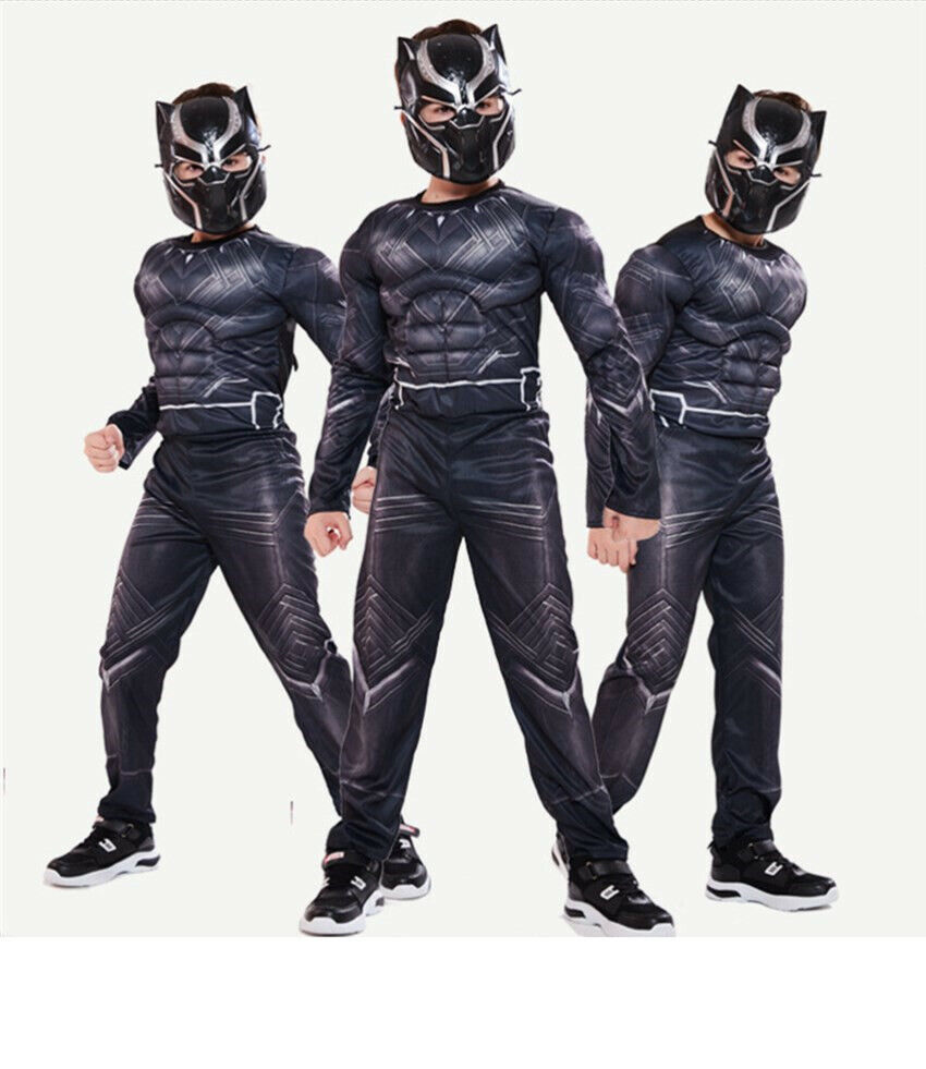 Kids Boys Superhero Costume Cosplay Halloween Carnival Party Fancy Dress UK - Picture 6 of 16