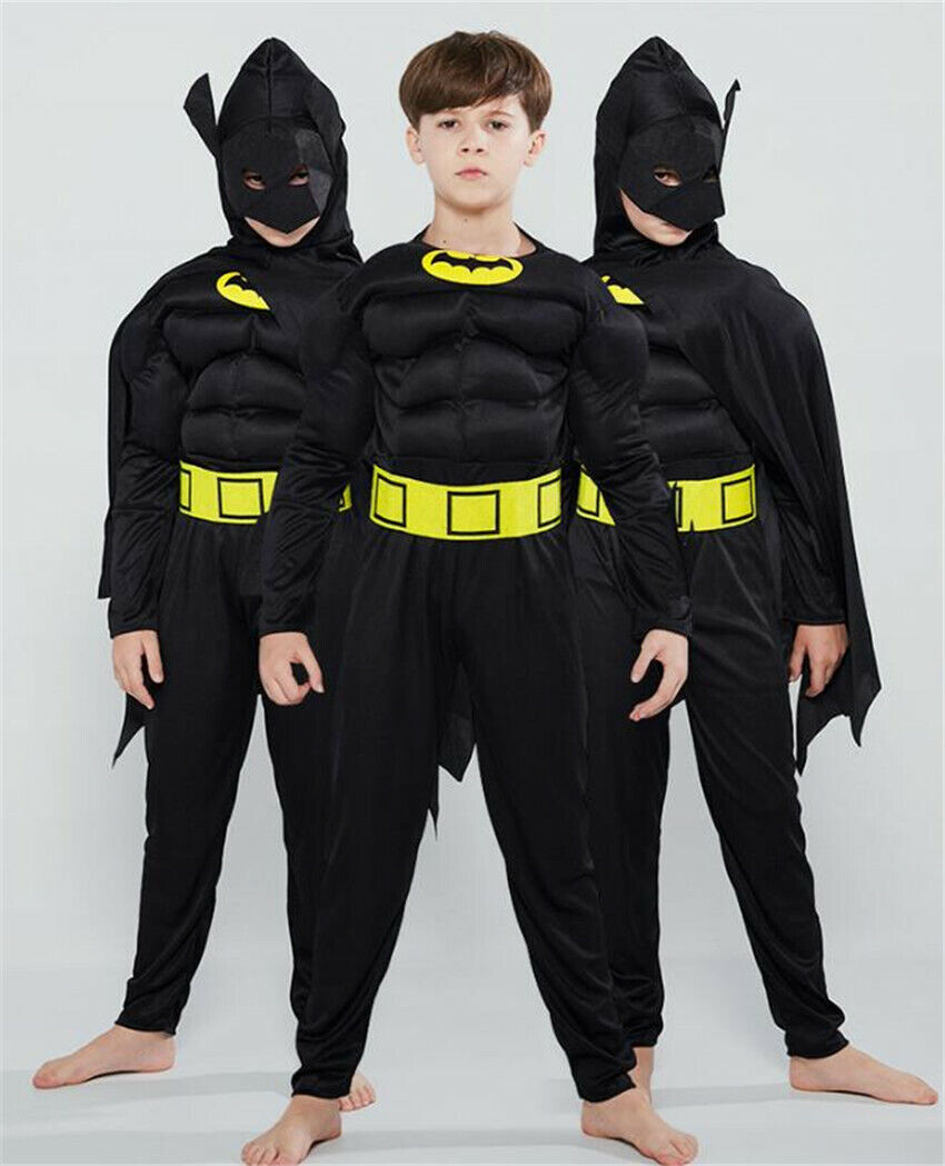 Kids Boys Superhero Costume Cosplay Halloween Carnival Party Fancy Dress UK - Picture 8 of 16