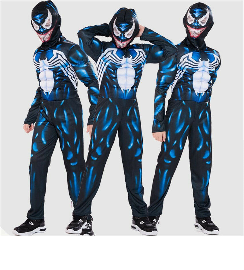 Kids Boys Superhero Costume Cosplay Halloween Carnival Party Fancy Dress UK - Picture 16 of 16