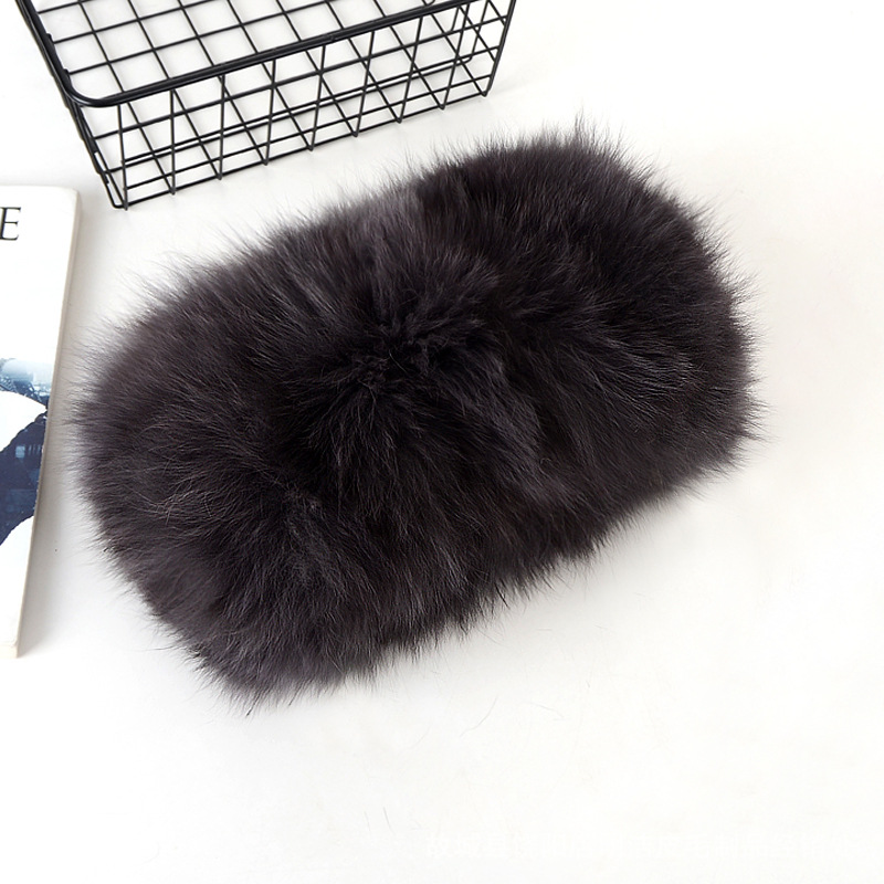 New Womens Real Fox Fur Handbag Warm Purse Wallet Party Bag Cross Body Shoulder - Picture 28 of 35