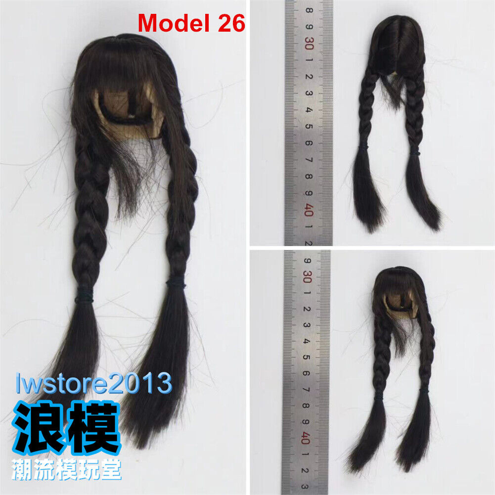 1/6 Artificial Hair Wig Cover For 12" Female Phicen TBL JO Figure Doll Head Body