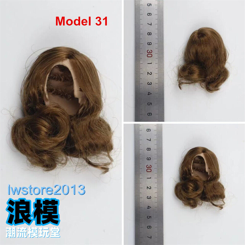 1/6 Artificial Hair Wig Cover For 12" Female Phicen TBL JO Figure Doll Head Body