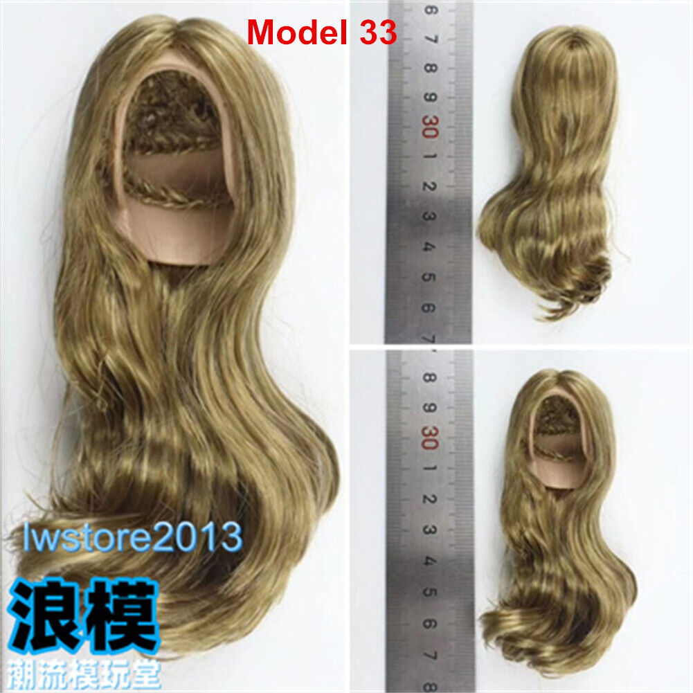 1/6 Artificial Hair Wig Cover For 12" Female Phicen TBL JO Figure Doll Head Body