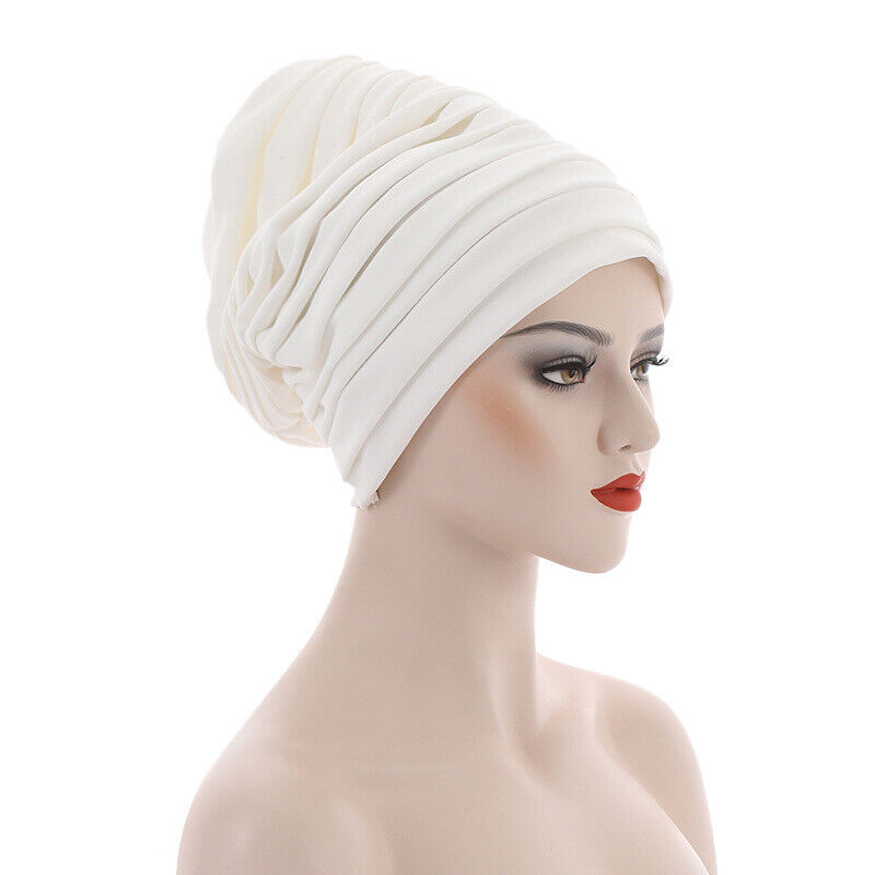 African Women Aso Oke Auto Gele Headtie Bonnet Turban Hijab Head Wrap Scarf Caps - Picture 18 of 24