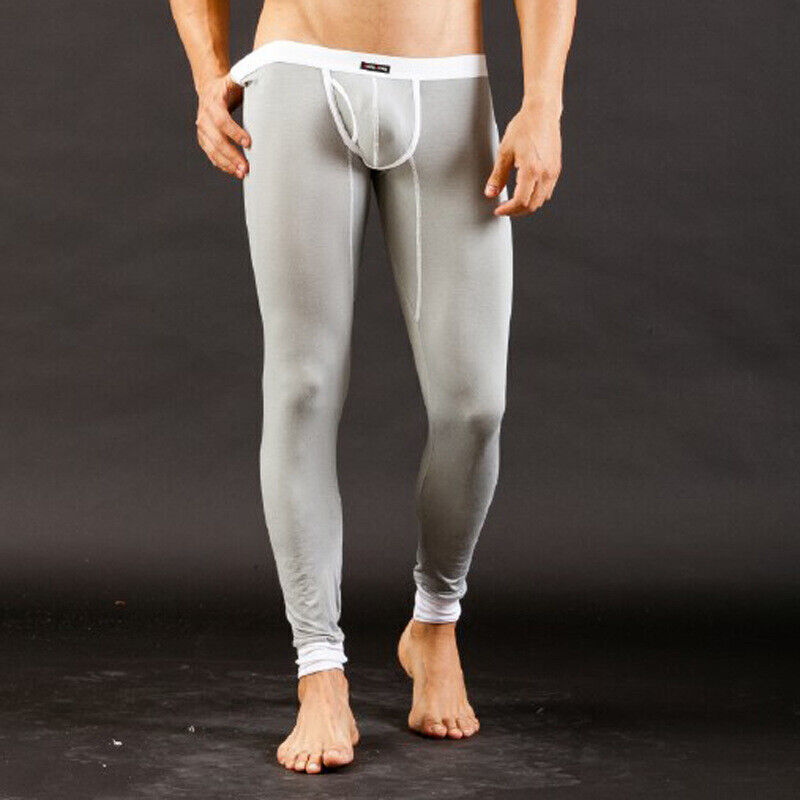 Sexy Mens Thermal Underwear Pants Casual Slim Fit Long Johns Leggings Base Layer