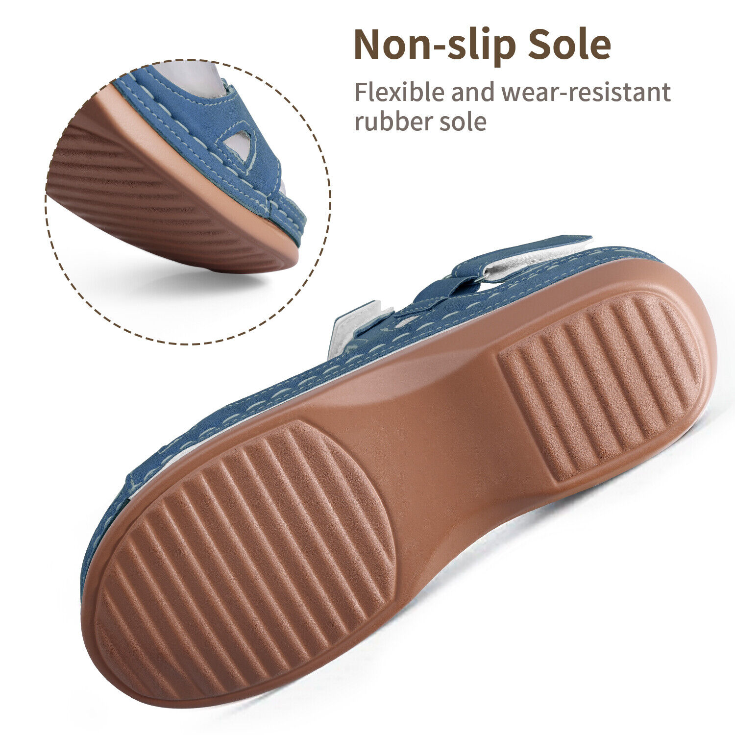Sandalias Ortopédicas Premium Punta Abierta Mujeres Verano Playa Vacaciones Zapatos Informales EE. UU. - Imagen 12 de 23
