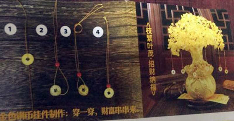 Gelber Kristall Geld Baum Feng Shui Reichtum Glück Büro Deko Ornament Größe M - Bild 6 von 11