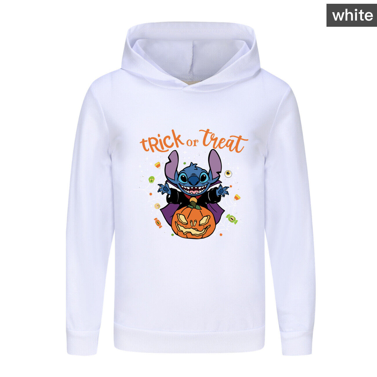 Girls Boys Stitch Hoodies Longsleeve Sweatshirt Kids Halloween Jumper Pullover - Picture 25 of 51