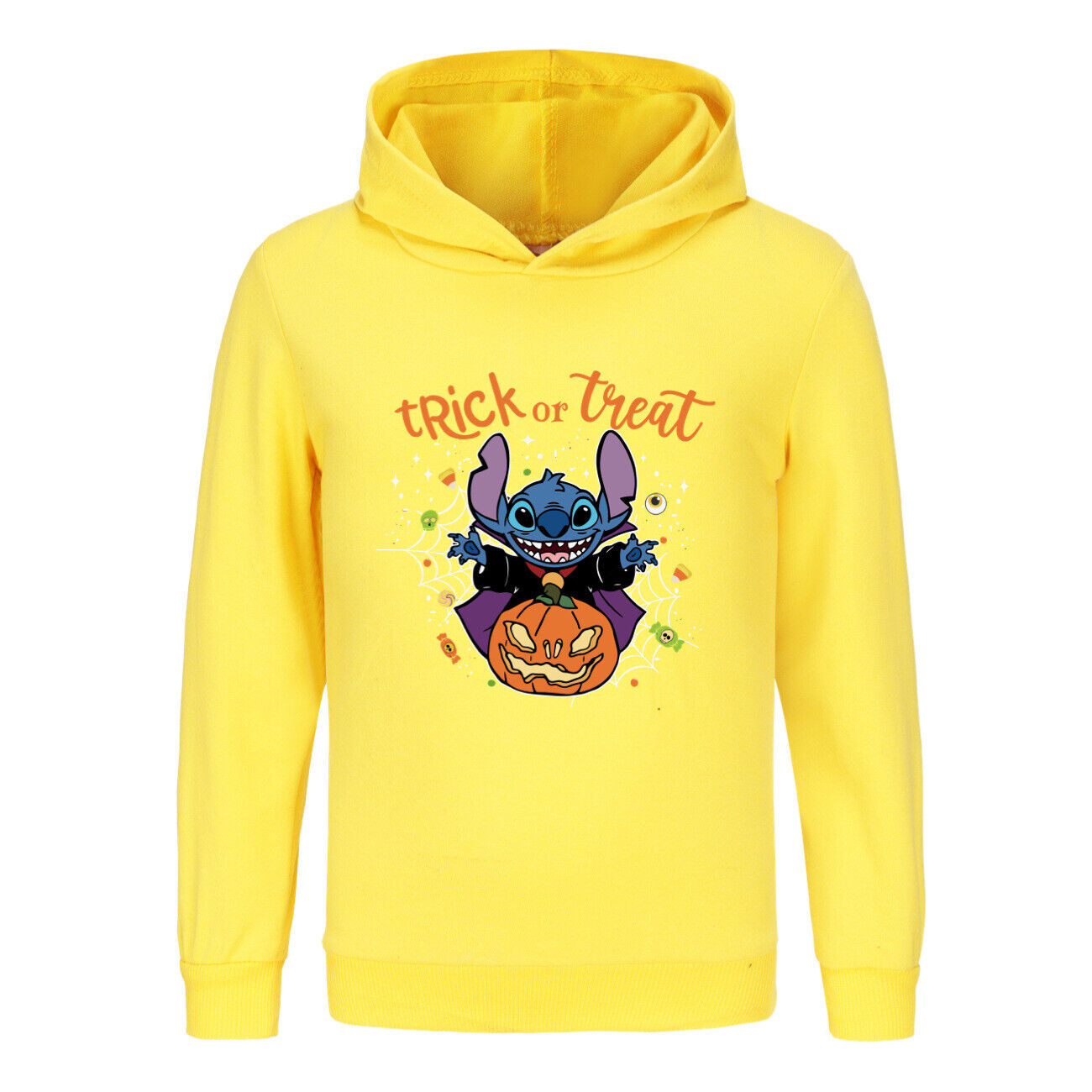 Girls Boys Stitch Hoodies Longsleeve Sweatshirt Kids Halloween Jumper Pullover - Picture 26 of 51