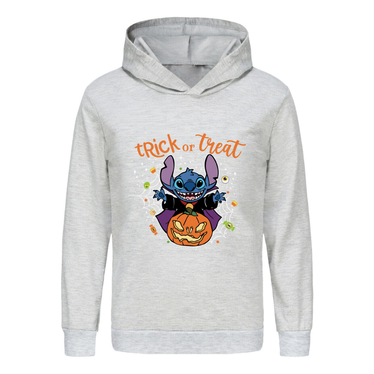 Girls Boys Stitch Hoodies Longsleeve Sweatshirt Kids Halloween Jumper Pullover - Picture 29 of 51