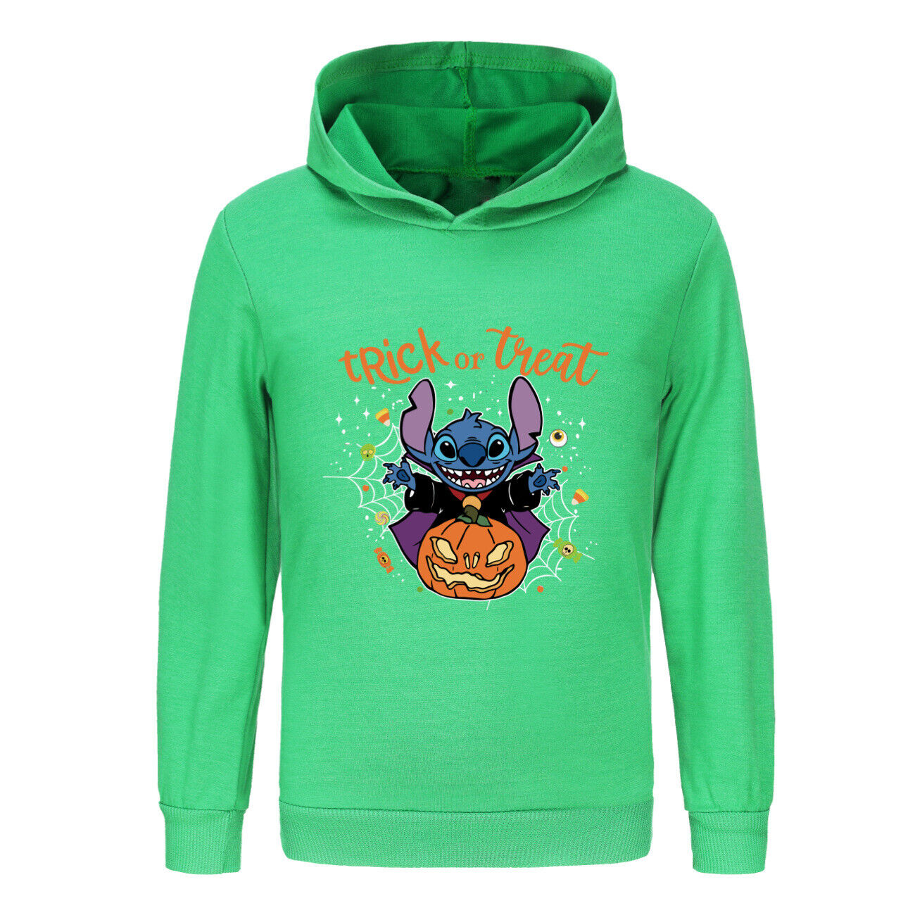 Girls Boys Stitch Hoodies Longsleeve Sweatshirt Kids Halloween Jumper Pullover - Picture 30 of 51
