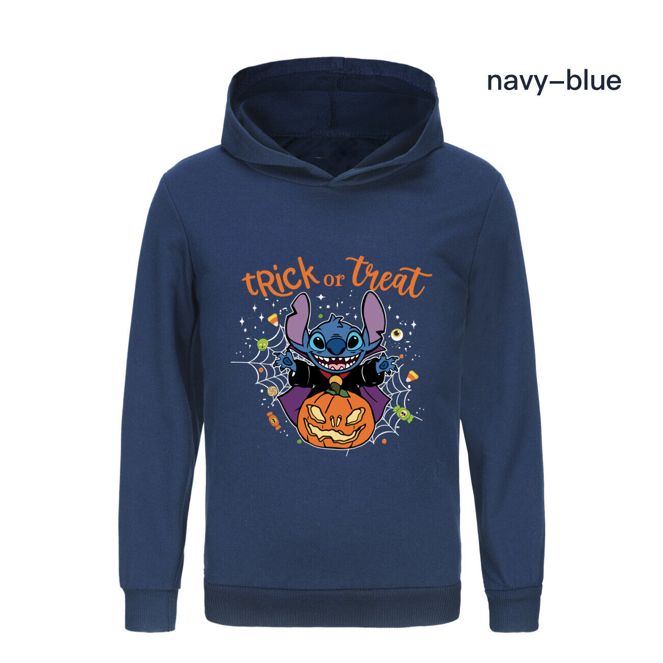 Girls Boys Stitch Hoodies Longsleeve Sweatshirt Kids Halloween Jumper Pullover - Picture 33 of 51
