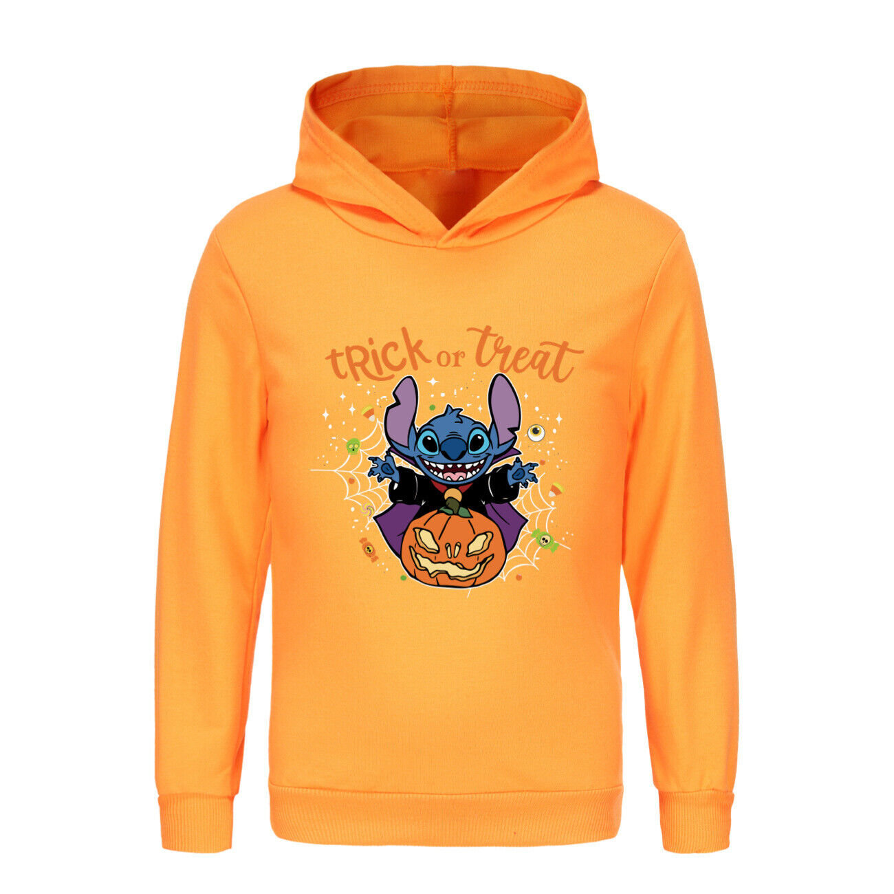 Girls Boys Stitch Hoodies Longsleeve Sweatshirt Kids Halloween Jumper Pullover - Picture 37 of 51