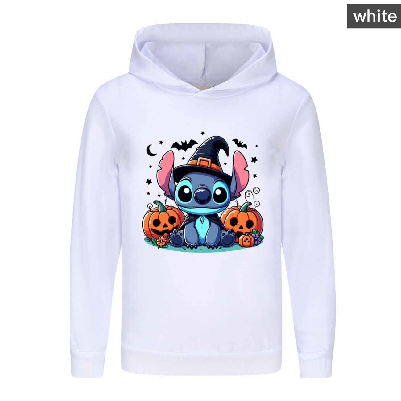 Girls Boys Stitch Hoodies Longsleeve Sweatshirt Kids Halloween Jumper Pullover - Picture 38 of 51