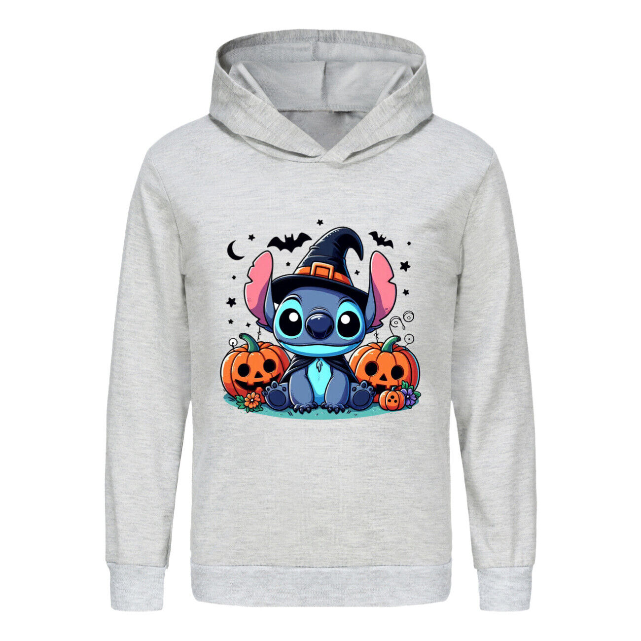 Girls Boys Stitch Hoodies Longsleeve Sweatshirt Kids Halloween Jumper Pullover - Picture 42 of 51