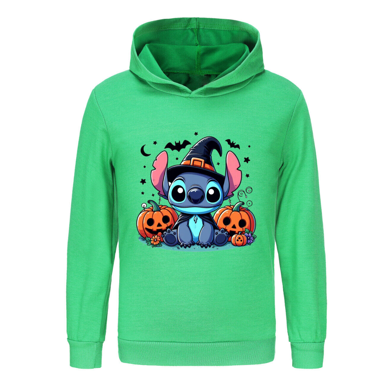 Girls Boys Stitch Hoodies Longsleeve Sweatshirt Kids Halloween Jumper Pullover - Picture 43 of 51