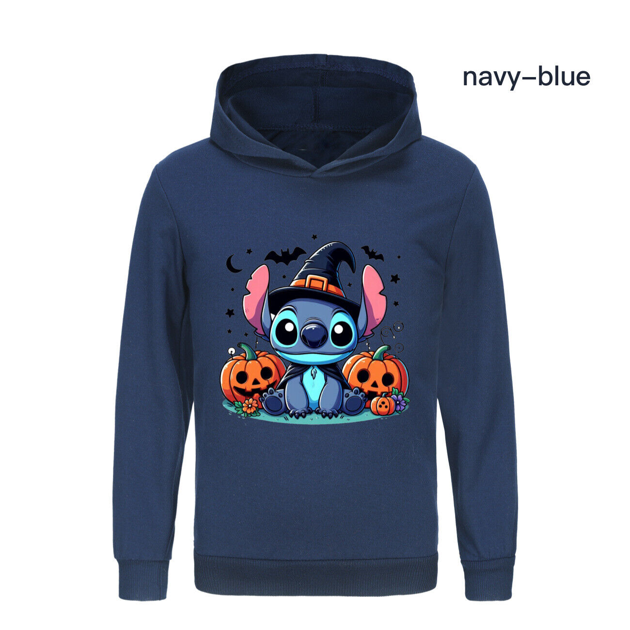 Girls Boys Stitch Hoodies Longsleeve Sweatshirt Kids Halloween Jumper Pullover - Picture 46 of 51