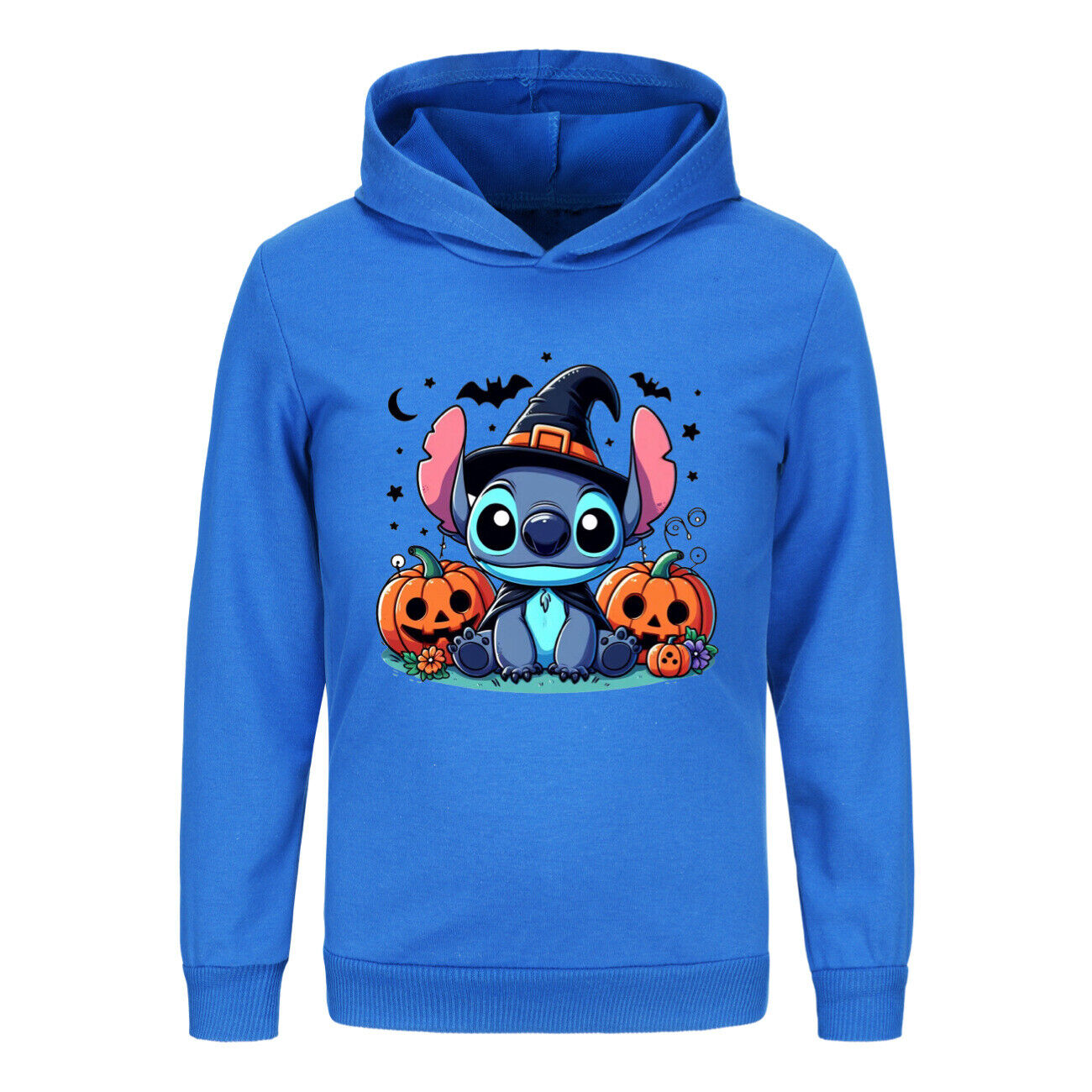 Girls Boys Stitch Hoodies Longsleeve Sweatshirt Kids Halloween Jumper Pullover - Picture 47 of 51