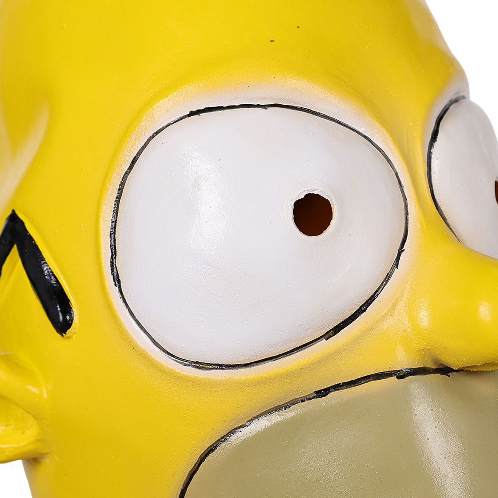 Hot Halloween Mask Cosplay Homer Bart Simpson Latex Mask Carnival Costume Props - Picture 30 of 44