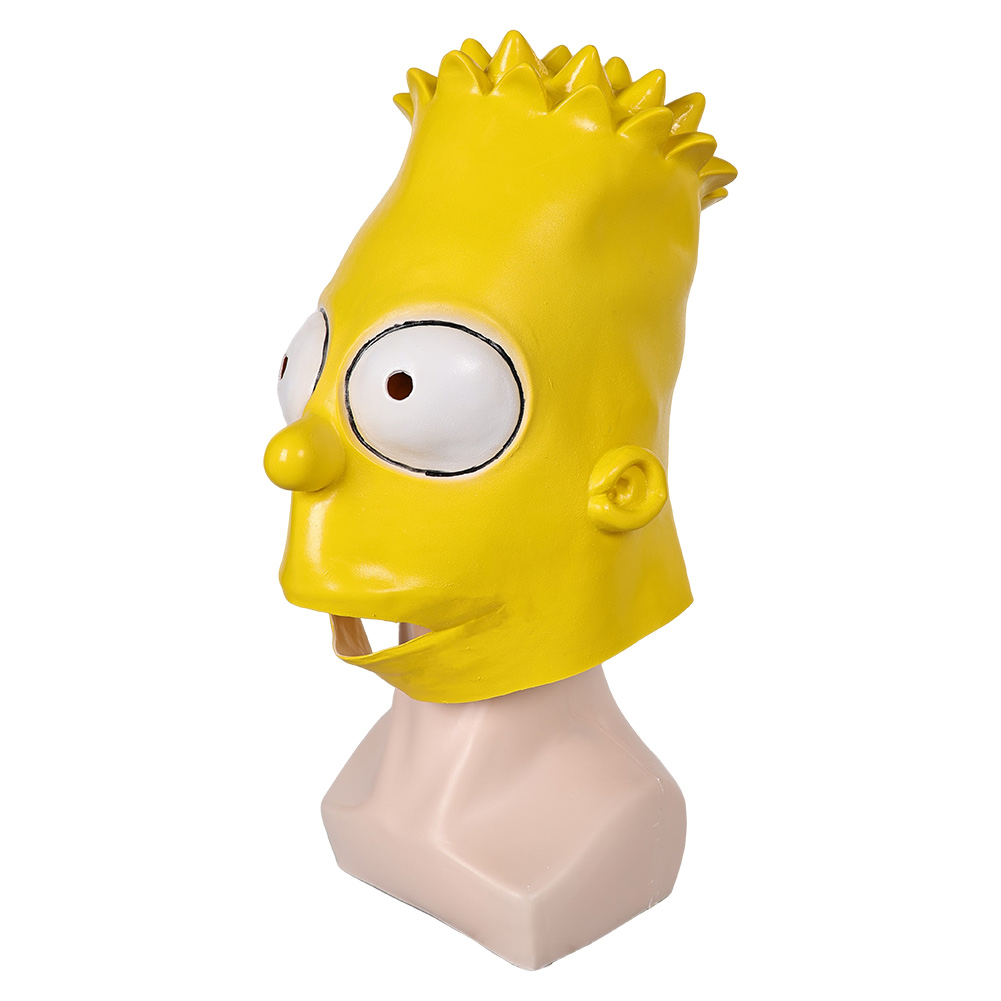 Hot Halloween Mask Cosplay Homer Bart Simpson Latex Mask Carnival Costume Props - Picture 36 of 44
