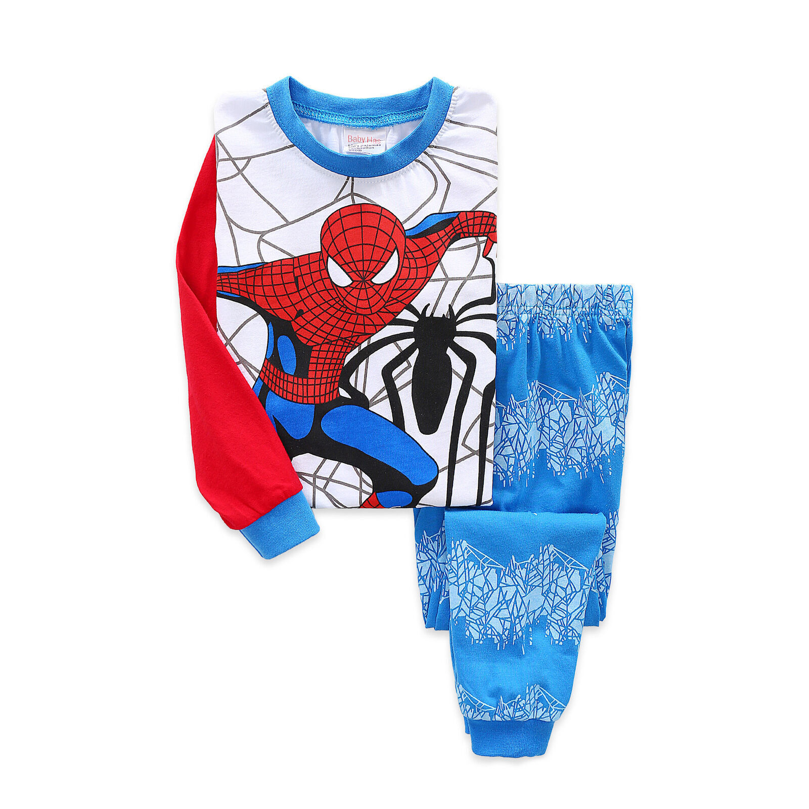 Kids Boys Girls Super Mario Pyjamas Set Long Sleeve T-Shirt Shorts Age 1-7 Years - Picture 30 of 64