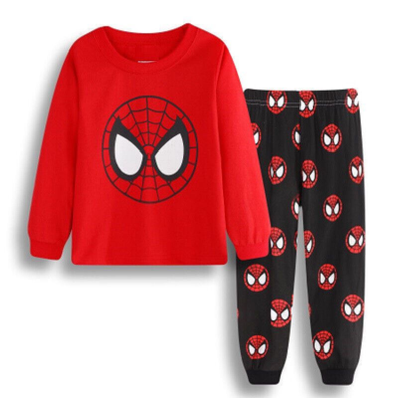 Kids Boys Girls Super Mario Pyjamas Set Long Sleeve T-Shirt Shorts Age 1-7 Years - Picture 31 of 64
