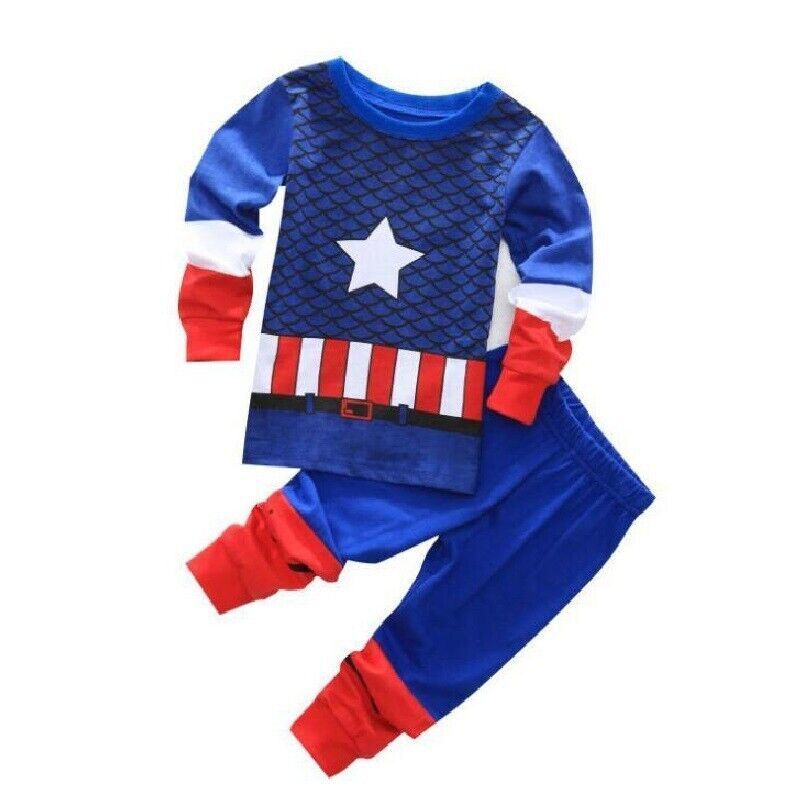 Kids Boys Girls Super Mario Pyjamas Set Long Sleeve T-Shirt Shorts Age 1-7 Years - Picture 35 of 64