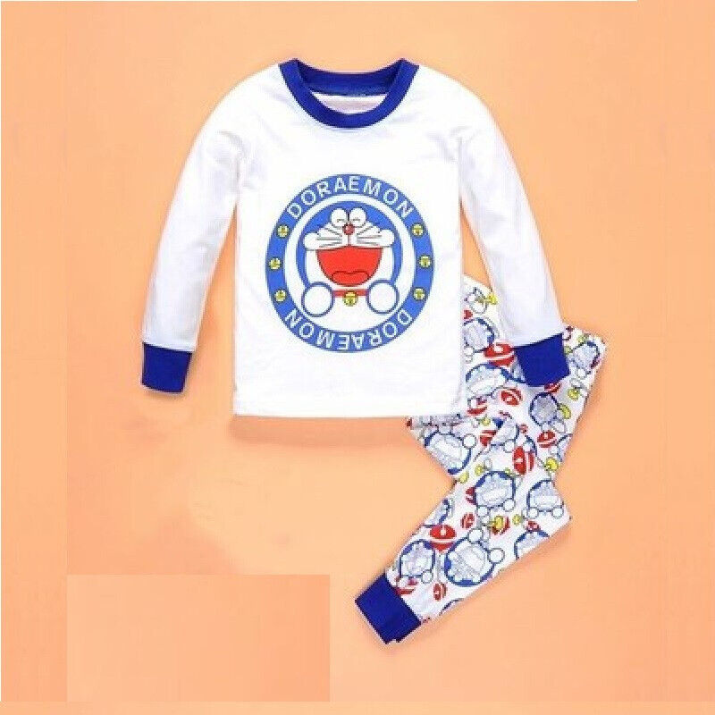 Kids Boys Girls Super Mario Pyjamas Set Long Sleeve T-Shirt Shorts Age 1-7 Years - Picture 40 of 64