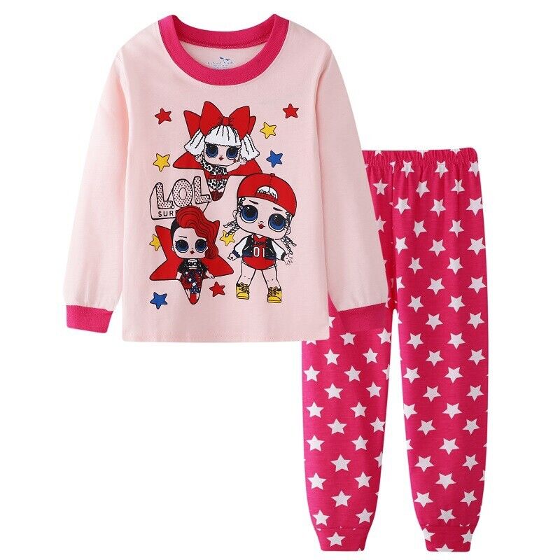 Kids Boys Girls Super Mario Pyjamas Set Long Sleeve T-Shirt Shorts Age 1-7 Years - Picture 42 of 64