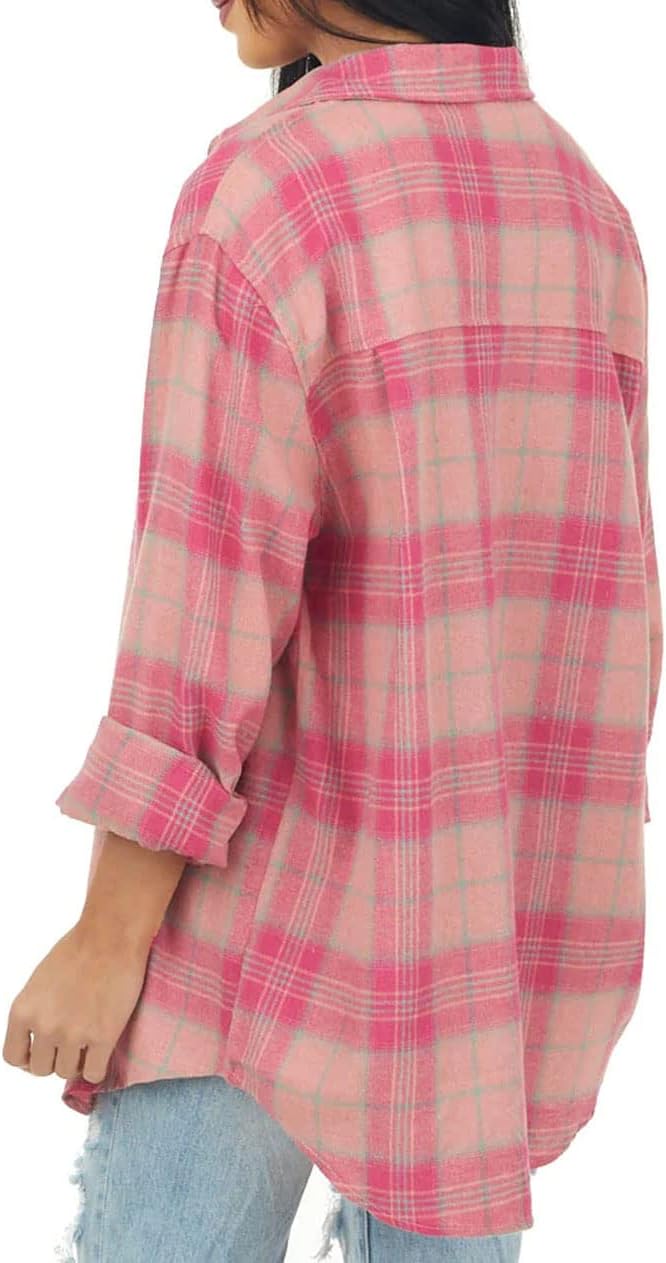 Women Corduroy Shirts Casual Long Sleeve Button Down Blouses Top - Picture 69 of 105