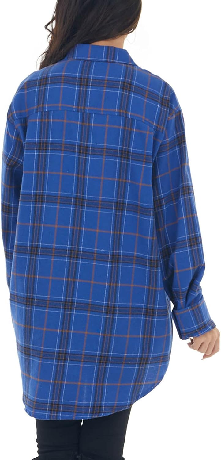 Women Corduroy Shirts Casual Long Sleeve Button Down Blouses Top - Picture 91 of 105