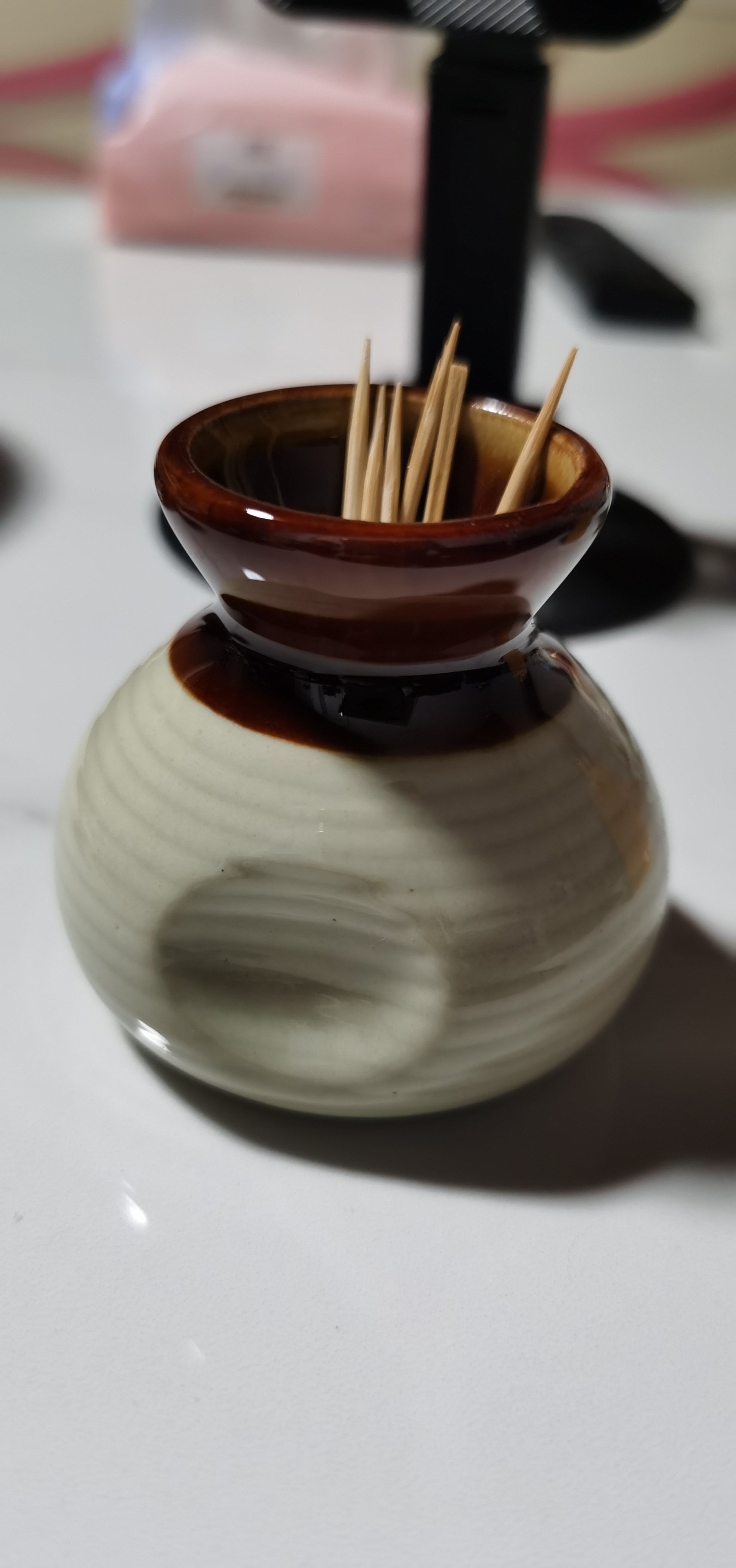 Caja de almacenamiento de palillos de dientes de cerámica japonesa para el hogar decoración de mesa de comedor - Imagen 16 de 17