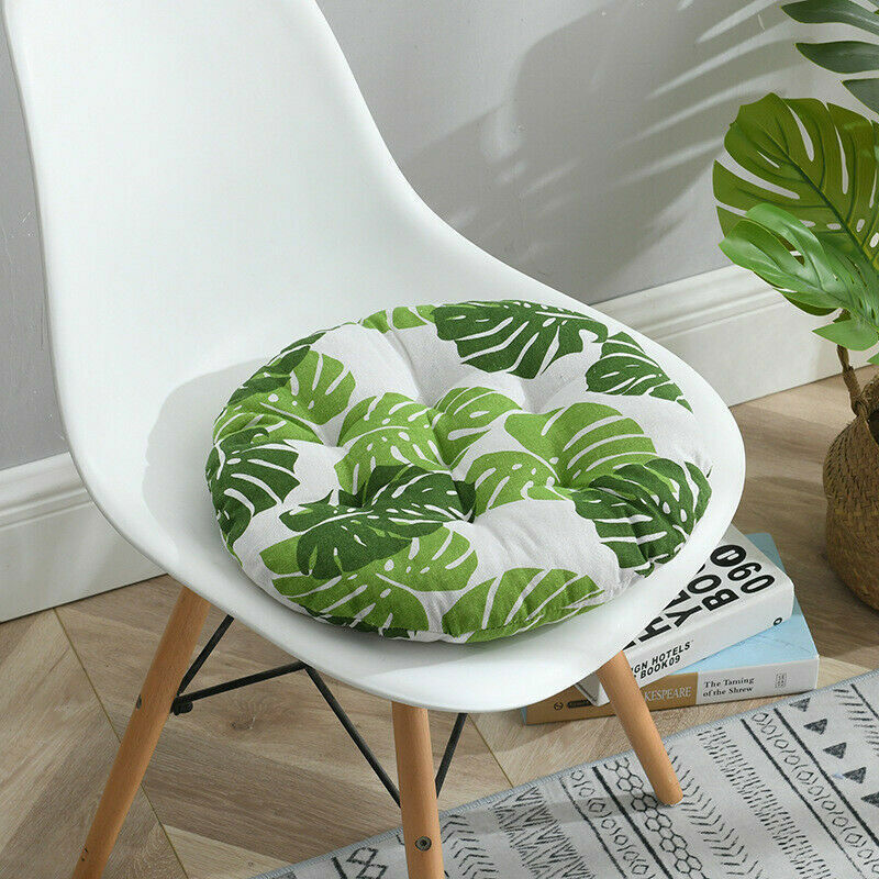 2/4X 40cm Washable Round Seat Pads Patio Seat Cushions Garden Booster Chair Pads