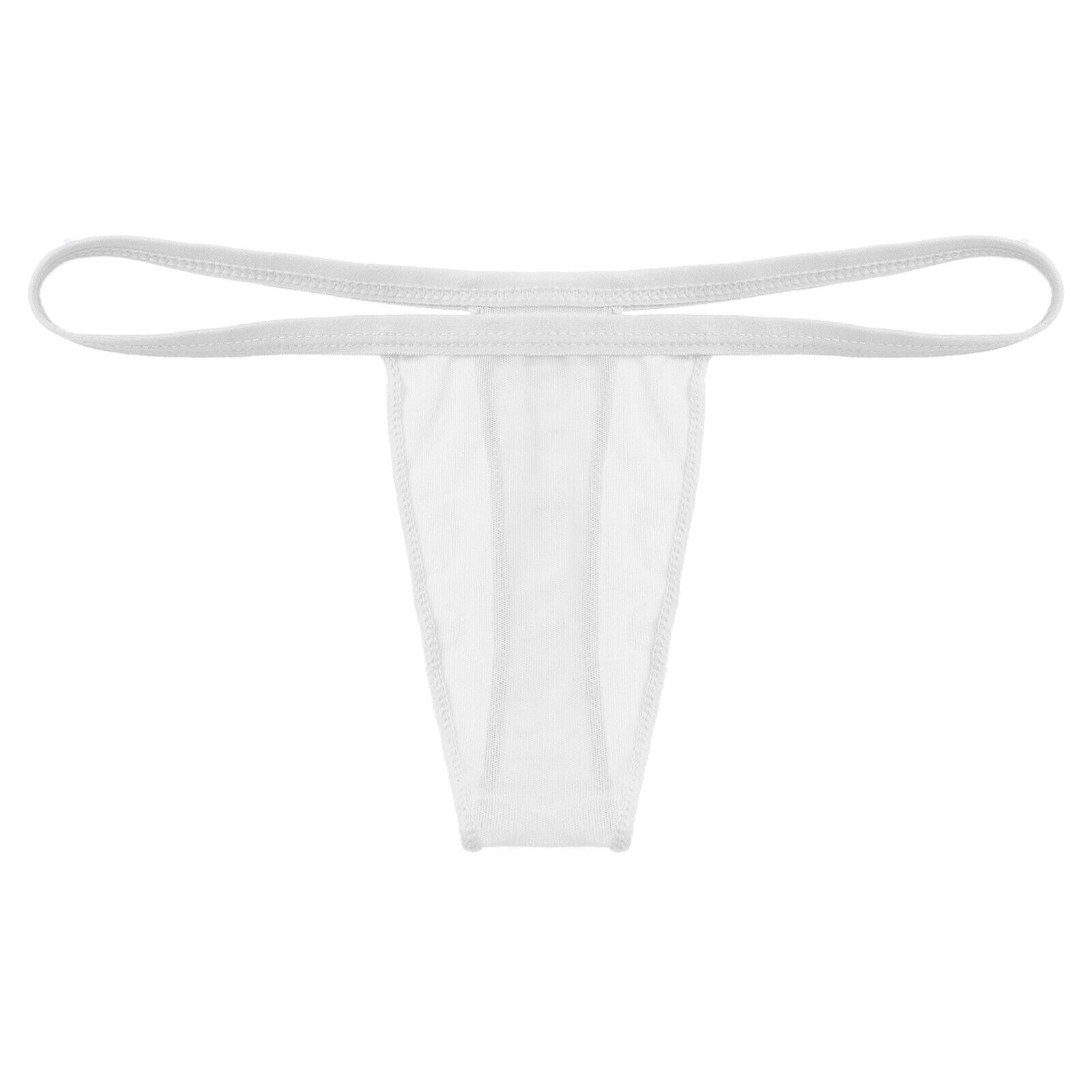 Herren durchsichtig Netz Ausbuchtung Beutel G-String Micro Bikini Tanga Unterwäsche Slip - Bild 22 von 25