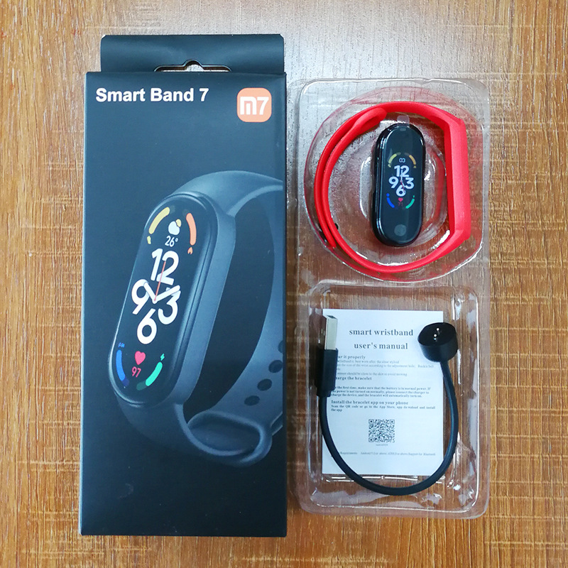 M7 heart rate, blood pressure, Bluetooth pedometer, smart sports watch - Picture 32 of 32