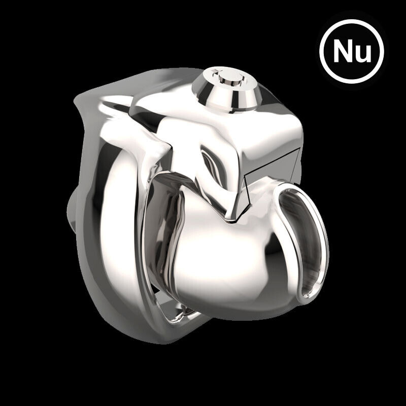 Dispositivo di castità maschile uomo ARRIVO 316 acciaio inox metallo HT-V5 click&lock - Foto 20 di 24