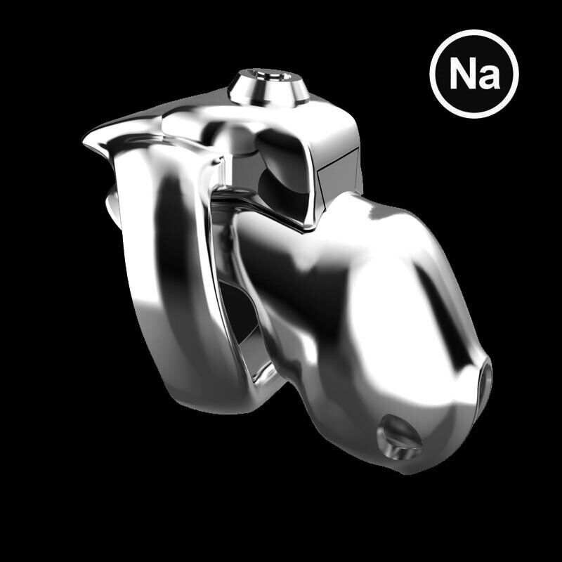 Dispositivo di castità maschile uomo ARRIVO 316 acciaio inox metallo HT-V5 click&lock - Foto 21 di 24