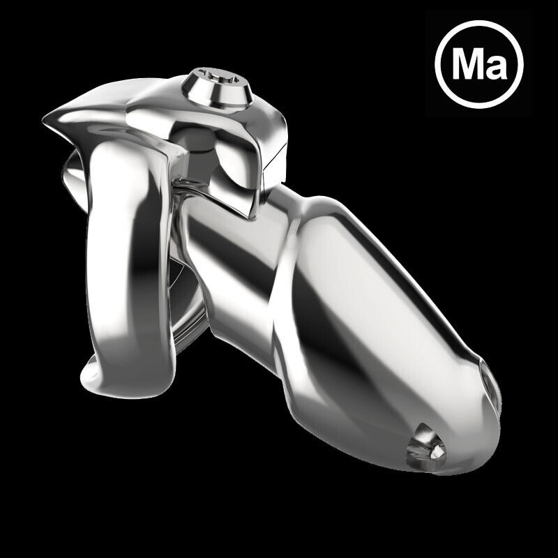 Dispositivo di castità maschile uomo ARRIVO 316 acciaio inox metallo HT-V5 click&lock - Foto 24 di 24