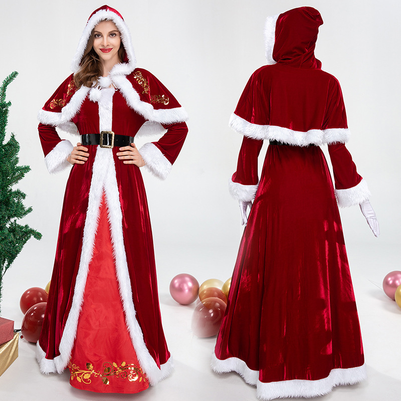 Christmas Santa Claus Cosplay Adult Costume Fancy Dress Party Suit Outfit Xmas