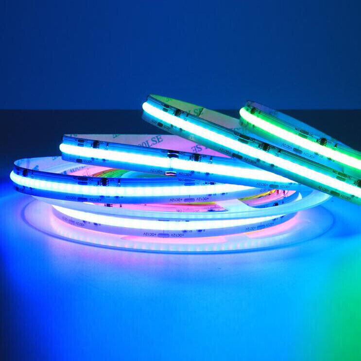 DC 12V WS2811 COB LED Strip RGB IC Addressable High Density Flexible Tape Lights