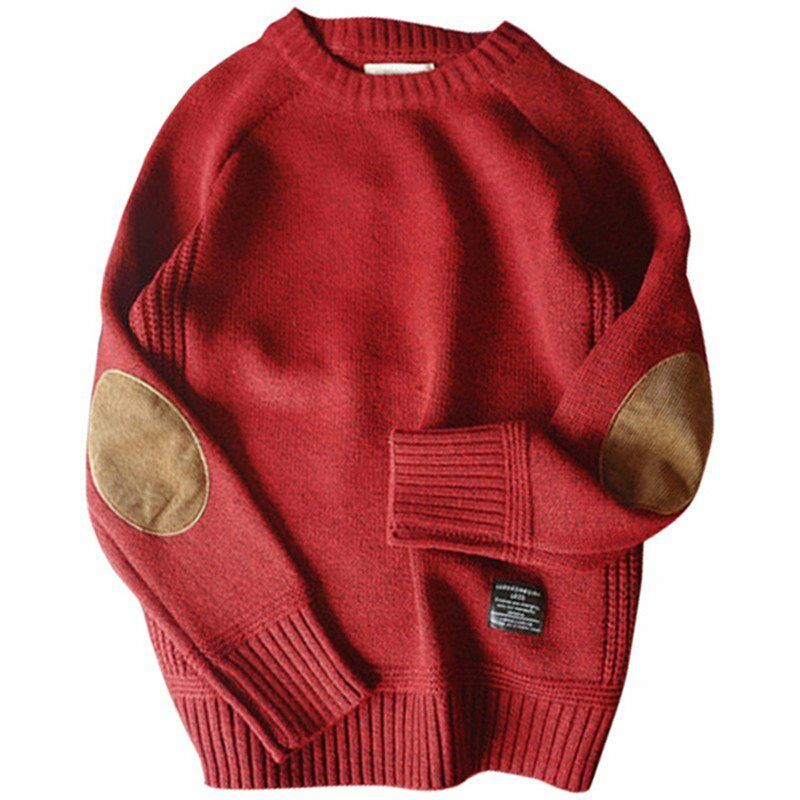 Herren College Style Patchwork Oversize Pullover Pulli Strick Winter Pulli - Bild 25 von 26