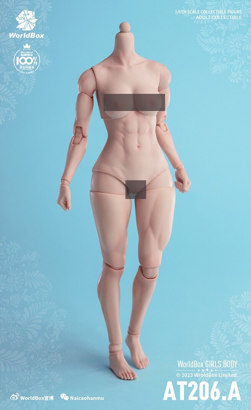 Figura Modelo 1/6 Worldbox AT206 Mujer Flexible Muscular Articulación Cuerpo Soldado 12"" - Imagen 26 de 44
