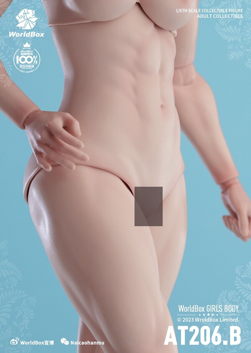 Figura Modelo 1/6 Worldbox AT206 Mujer Flexible Muscular Articulación Cuerpo Soldado 12"" - Imagen 41 de 44